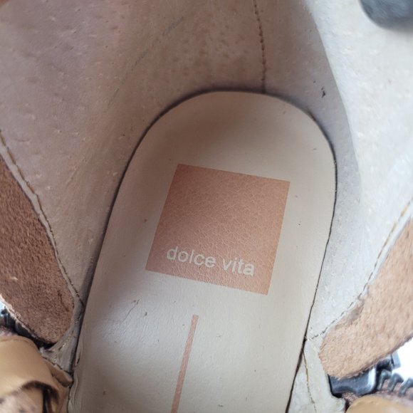 Dolce Vita Sable Camel Suede Leather Ankle Bootie - Picture 11 of 14